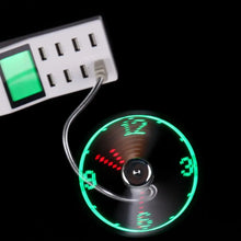 Charger l'image dans la galerie, Mini ventilateur de poche USB avec horloge