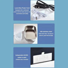 Charger l'image dans la galerie, ÉlectroInox - Boîte à lunch électrique en acier inoxydable pour voiture